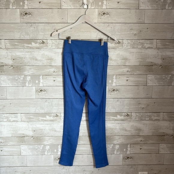 AERIE Blue Ribbed Leggings - Picture 4 of 8